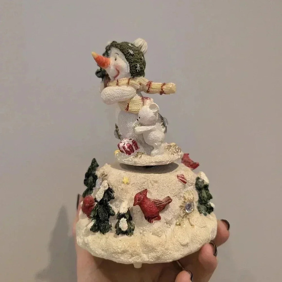 Vintage musical snowman decoration - Picture 3 of 7